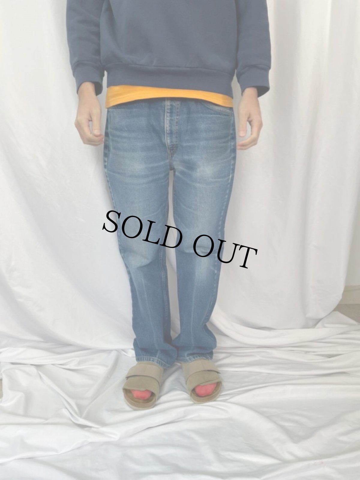 画像2: 80〜90's Levi's 517 USA製 デニムパンツ W33 (2)