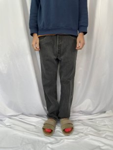 画像2: 2000's Levi's 501 USA製 ブラックデニムパンツ W31 (2)