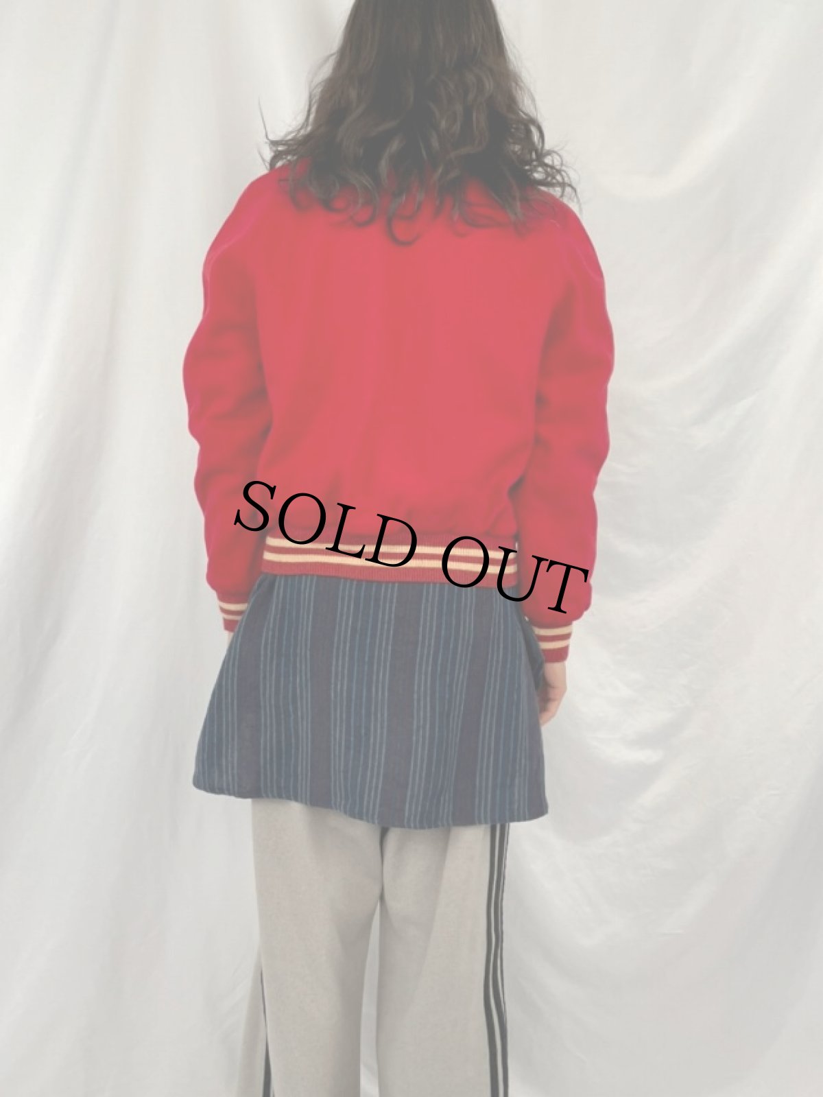 画像4: 60〜70's 襟付き ウールスタジャン (4)