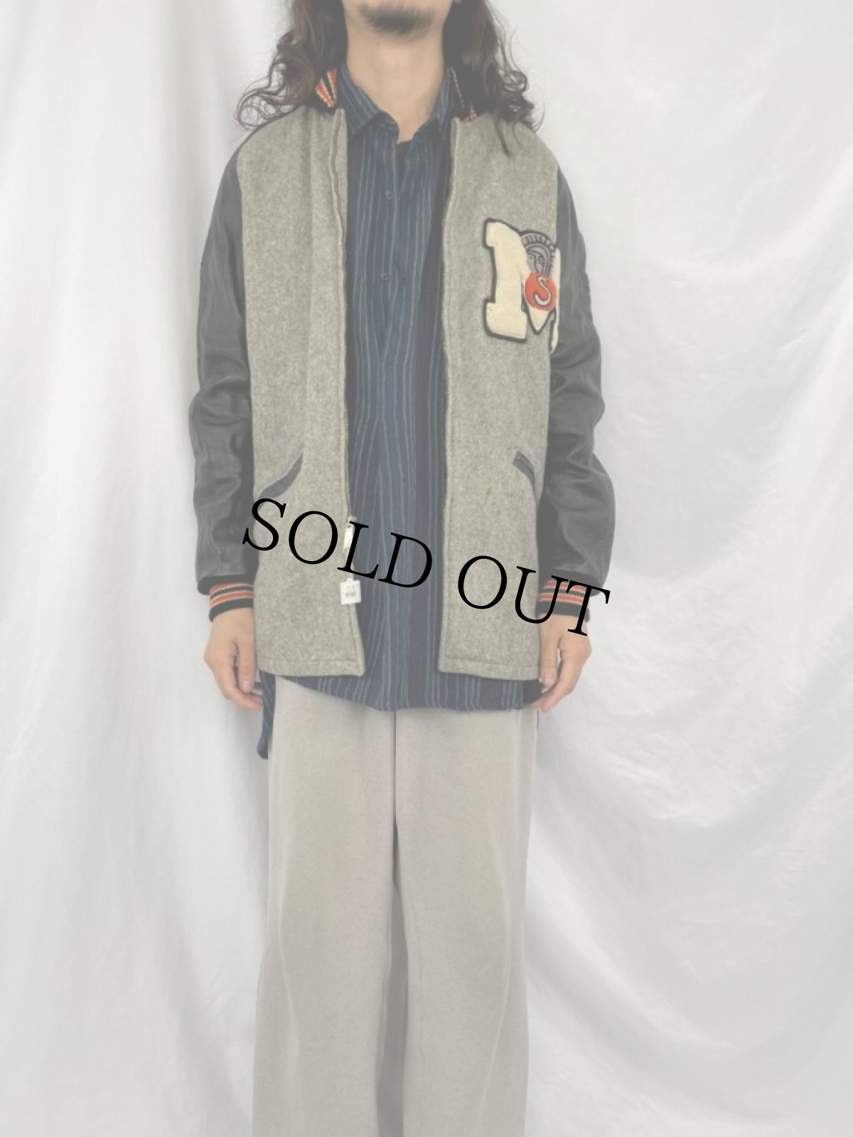 画像2: 60's Coleman ワッペン付き ロングスタジャン (2)