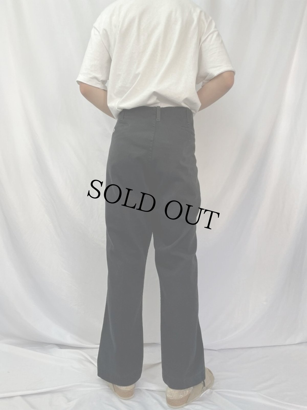 画像4: 70's Lee "FRISKO JEENS" USA製 チノトラウザーズ W39 (4)