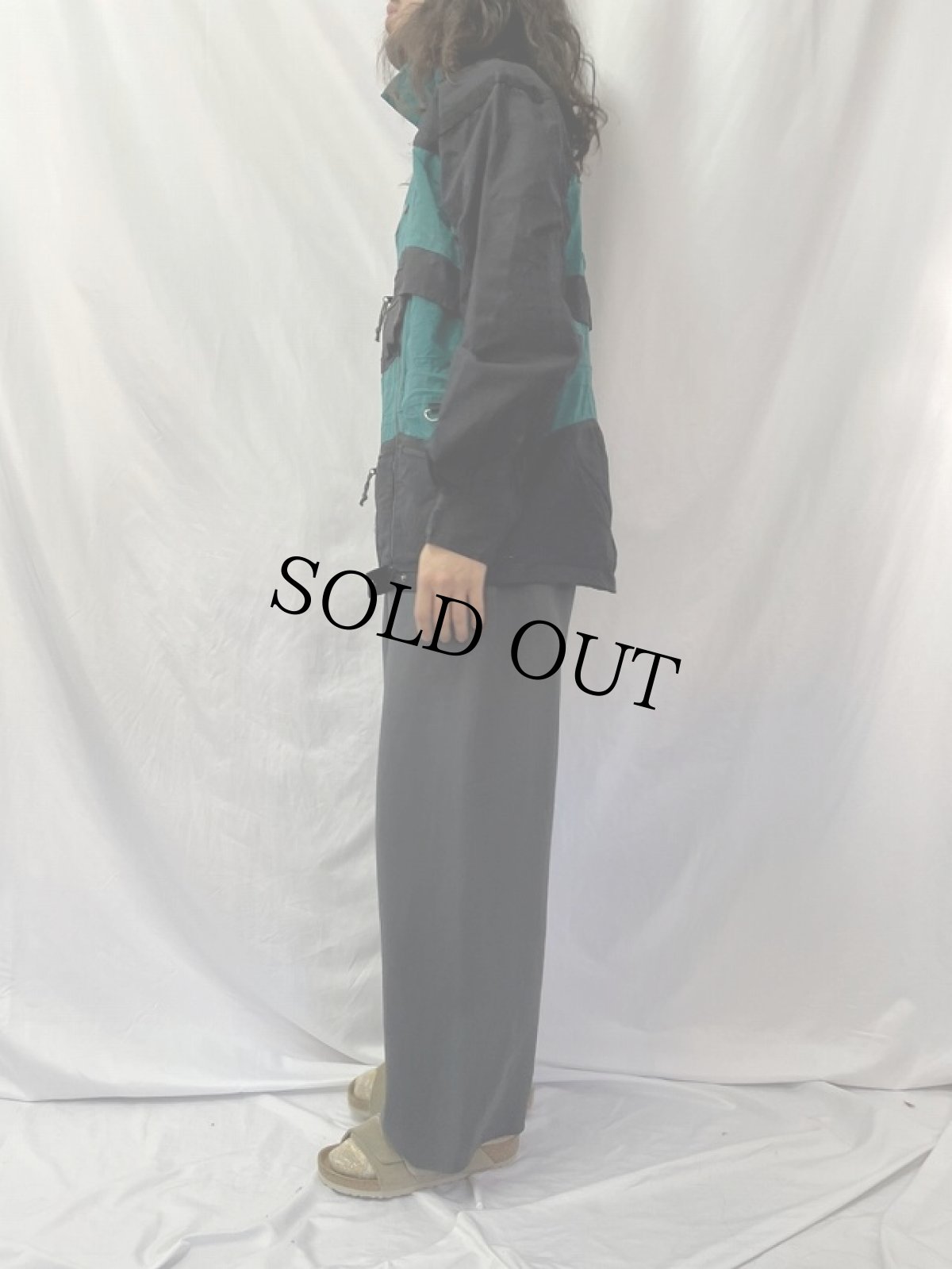 画像3: 90's 2トーン ナイロンプルオーバースキージャケット L (3)