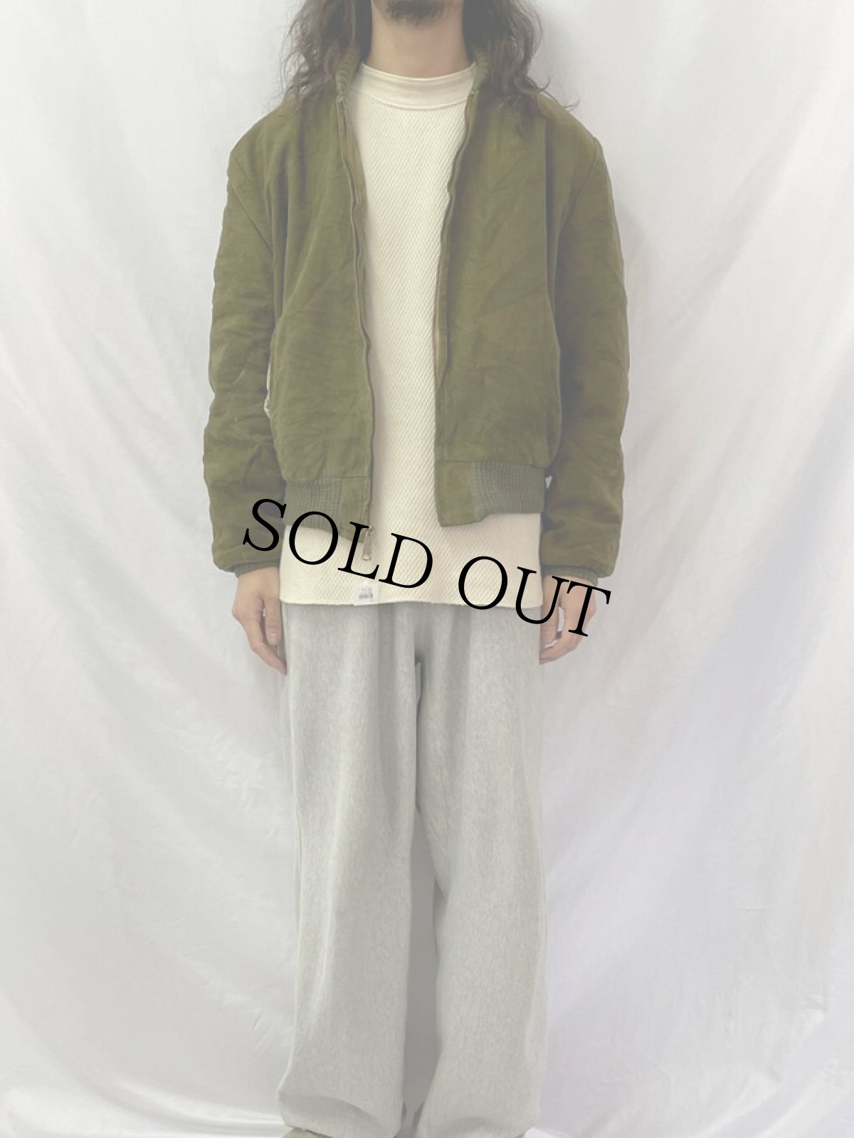 画像2: 60's RALPH EDWARDS ボアライナー ヌバックスポーツジャケット (2)