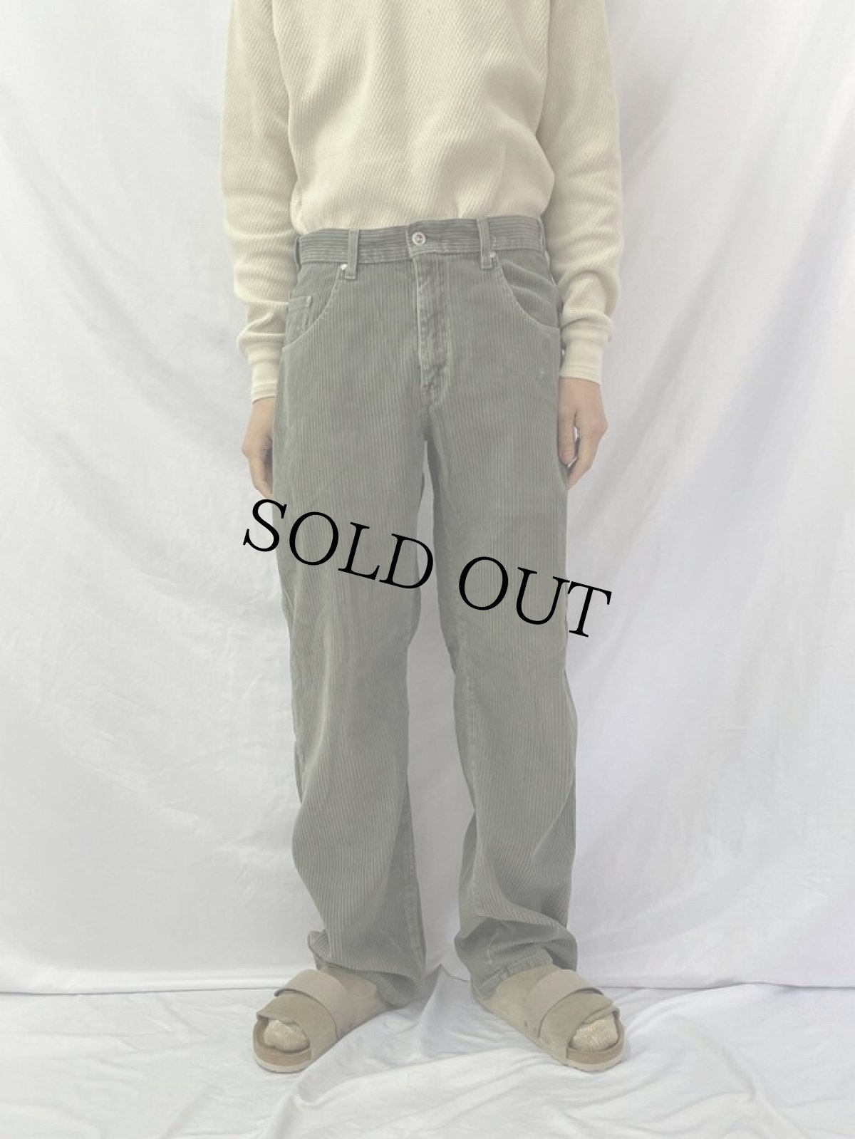 画像2: 90's Levi's SILVER TAB "straight+loose" コーデュロイパンツ W34 (2)