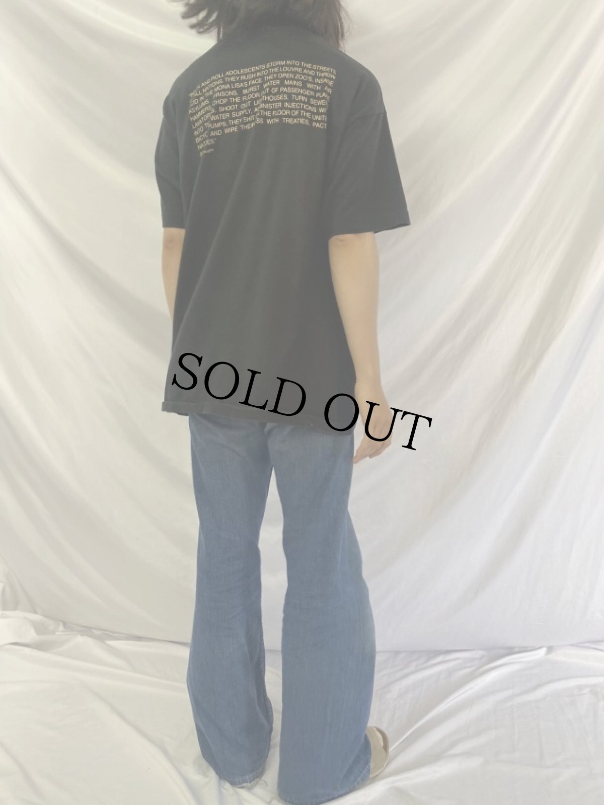 画像4: 90's William Burroughs USA製 作家プリントTシャツ XL (4)