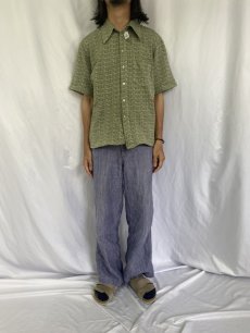 画像2: 70's Jantzen USA製 ジャガード織 シャツ XL (2)