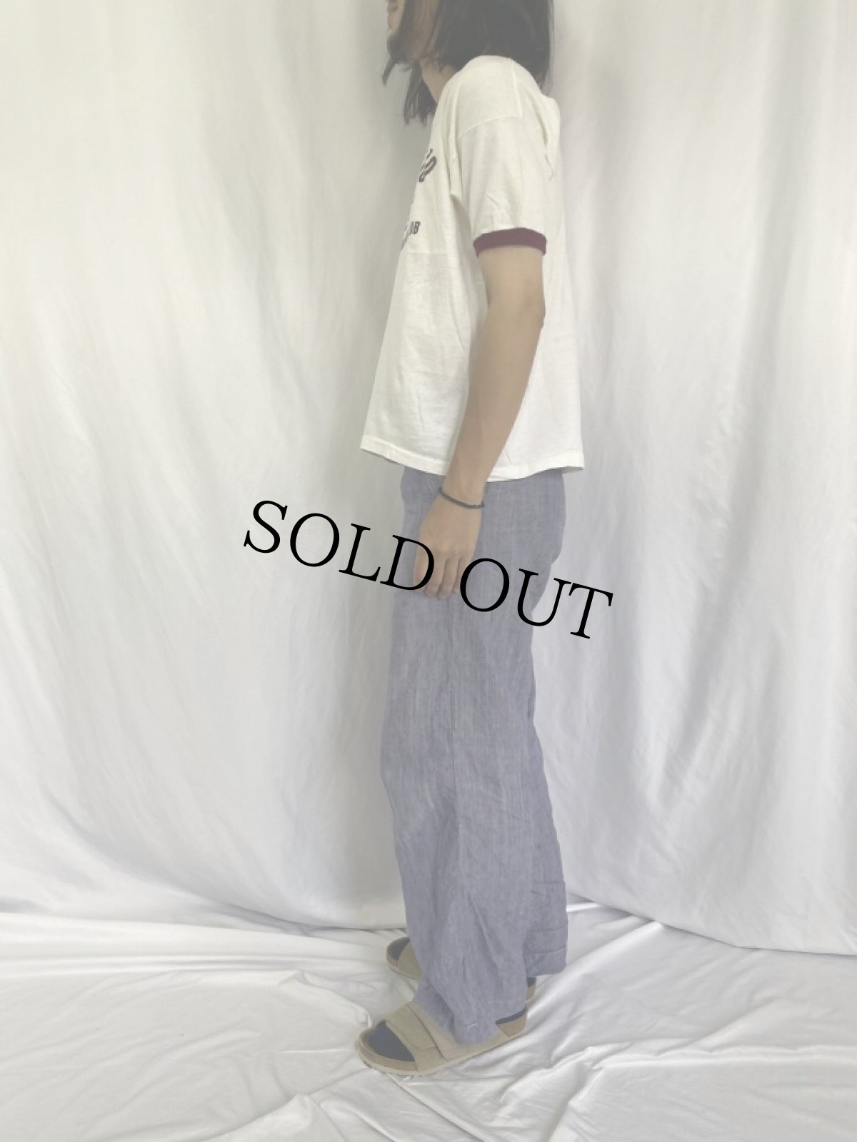 画像3: 70〜80's Champion USA製 バータグ "ITHACA" プリントリンガーTシャツ XL (3)