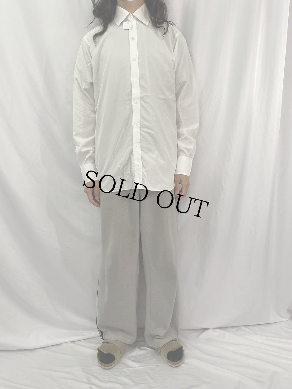 画像2: 90's Turnbull&Asser ENGLAND製 "SEA ISLAND COTTON" マチ付き コットンポプリンシャツ (2)