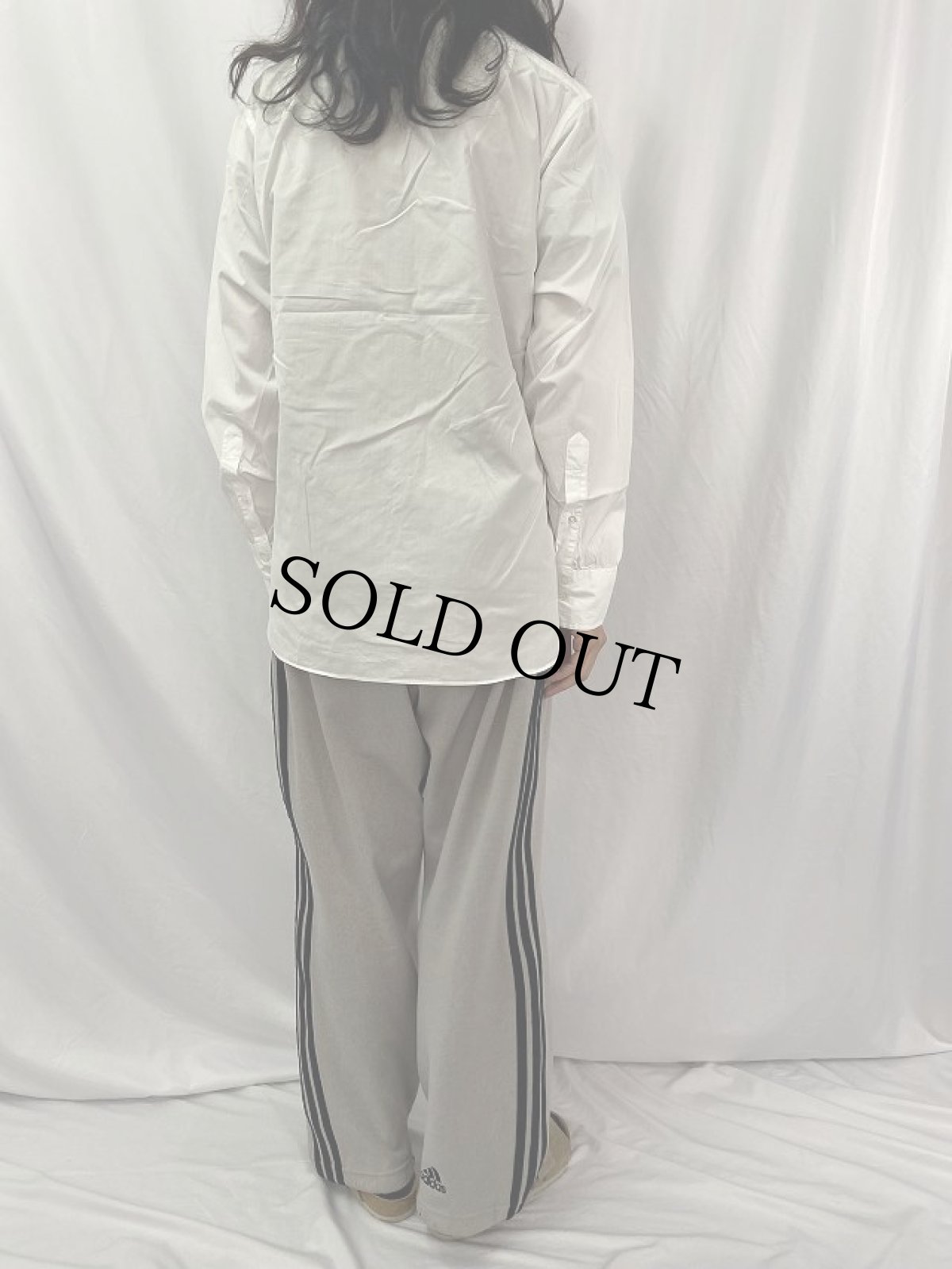 画像4: 90's Turnbull&Asser ENGLAND製 "SEA ISLAND COTTON" マチ付き コットンポプリンシャツ (4)