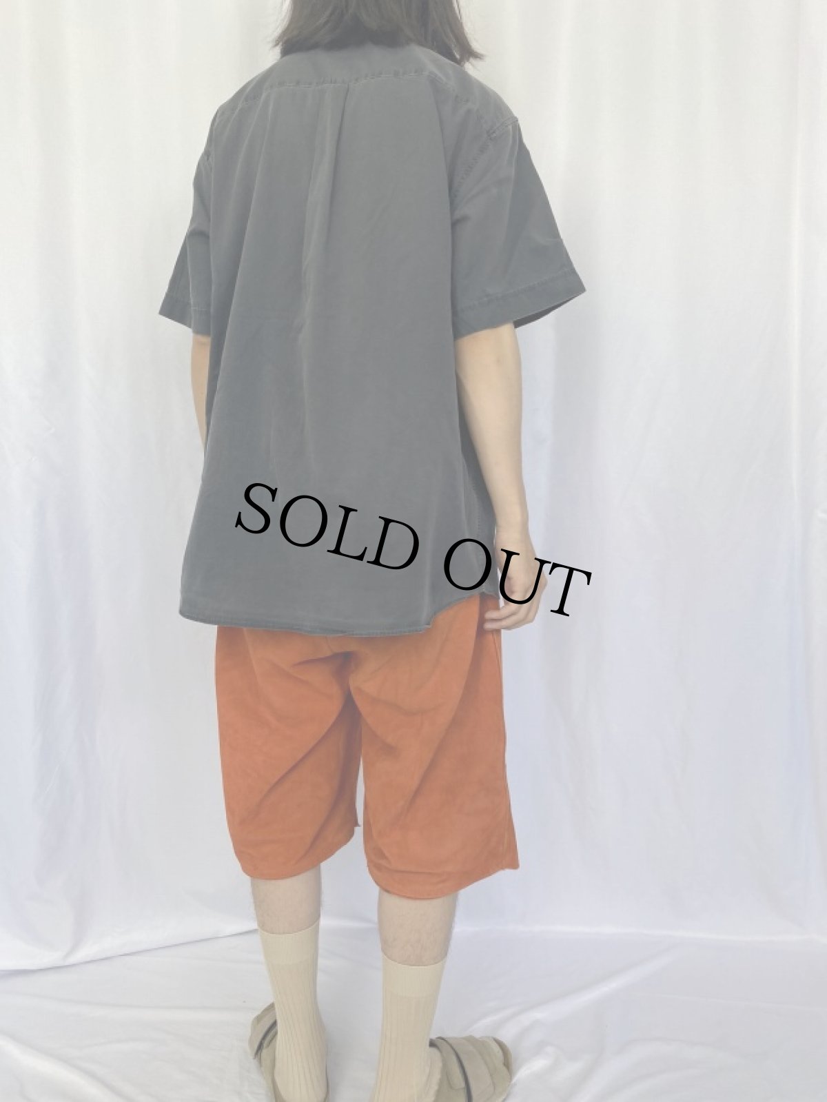 画像4: 90's Burberrys FRANCE製 ロゴ刺繍 ボタンダウンシャツ SIZE43 (4)