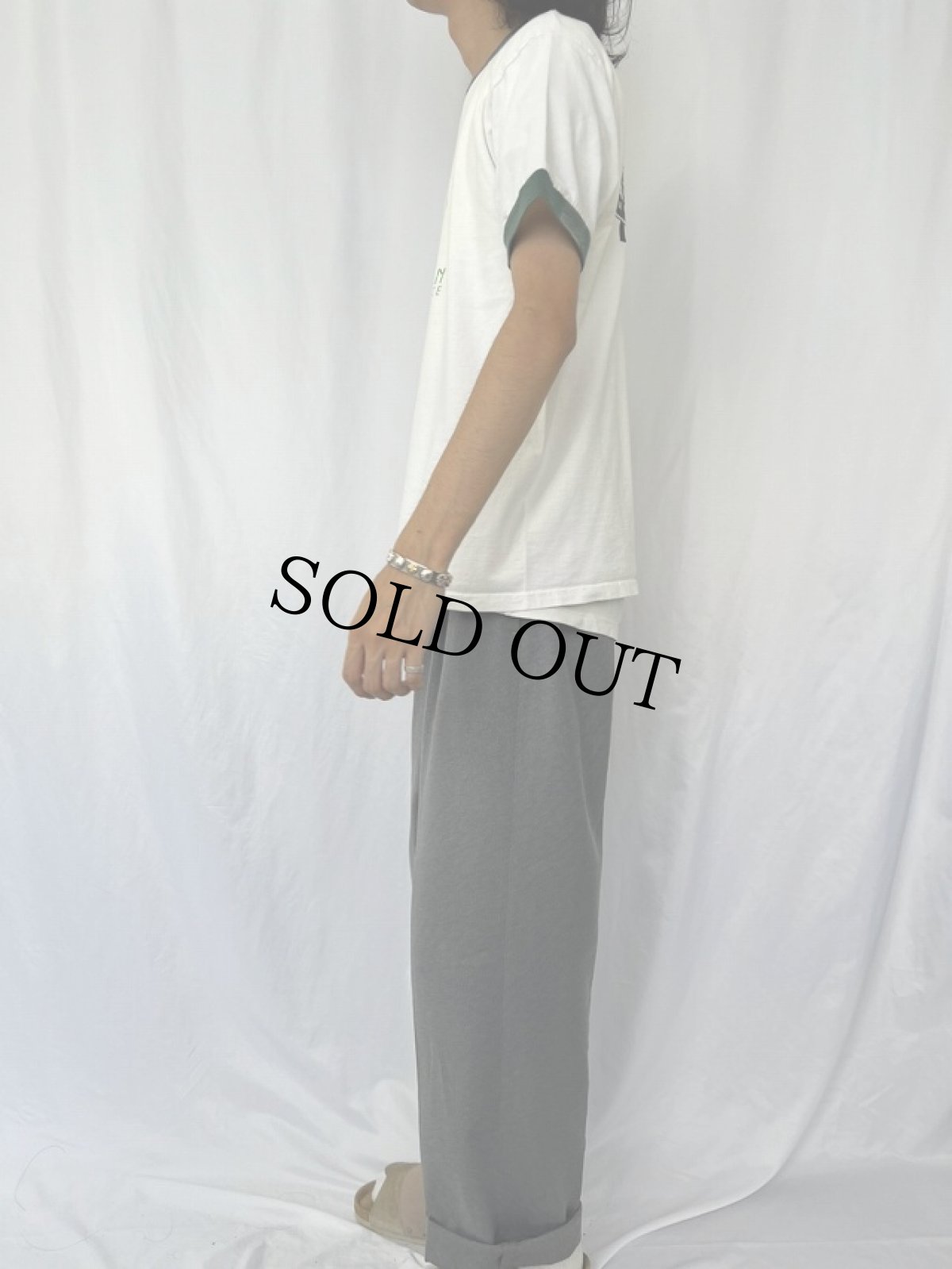 画像3: 90's Amphetamine Reptile Records "Servotron" インディーロックバンド プリントリンガーTシャツ L (3)