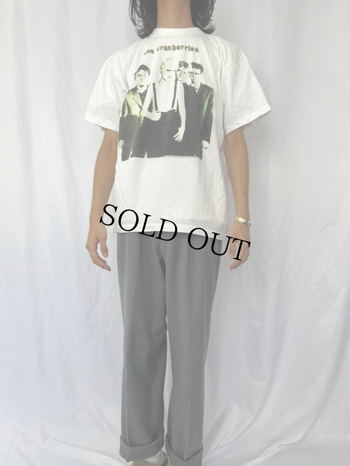 画像2: 90's the cranberries FRANCE製 "no need to argue world tour 95" ポストパンクバンドTシャツ XL (2)