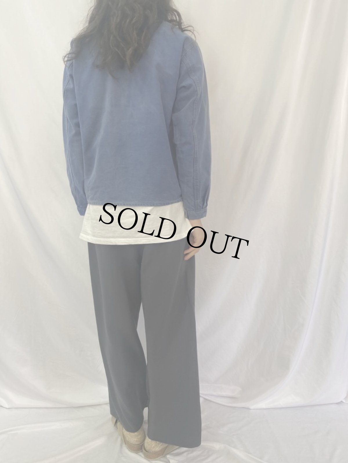 画像4: EURO コットンツイル プルオーバーワークジャケット (4)