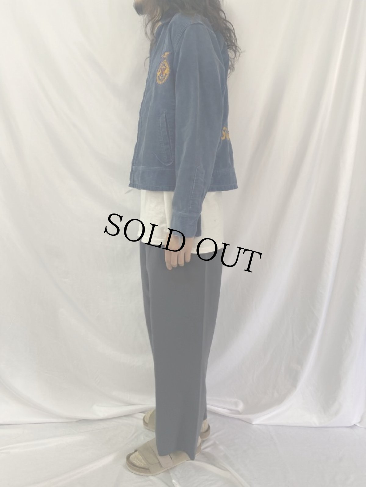 画像3: 60〜70's FFA "CALIFORNIA SUSANVILEE" ファーマーズコーデュロイジャケット (3)