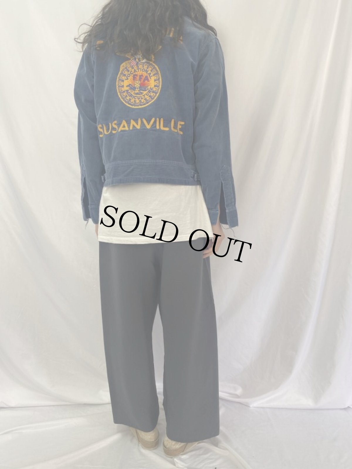 画像4: 60〜70's FFA "CALIFORNIA SUSANVILEE" ファーマーズコーデュロイジャケット (4)