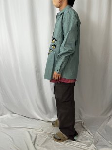 画像3: 【SALE】  CULTURES "CRAFTMAN EYES SHIRT" BLACK L (3)