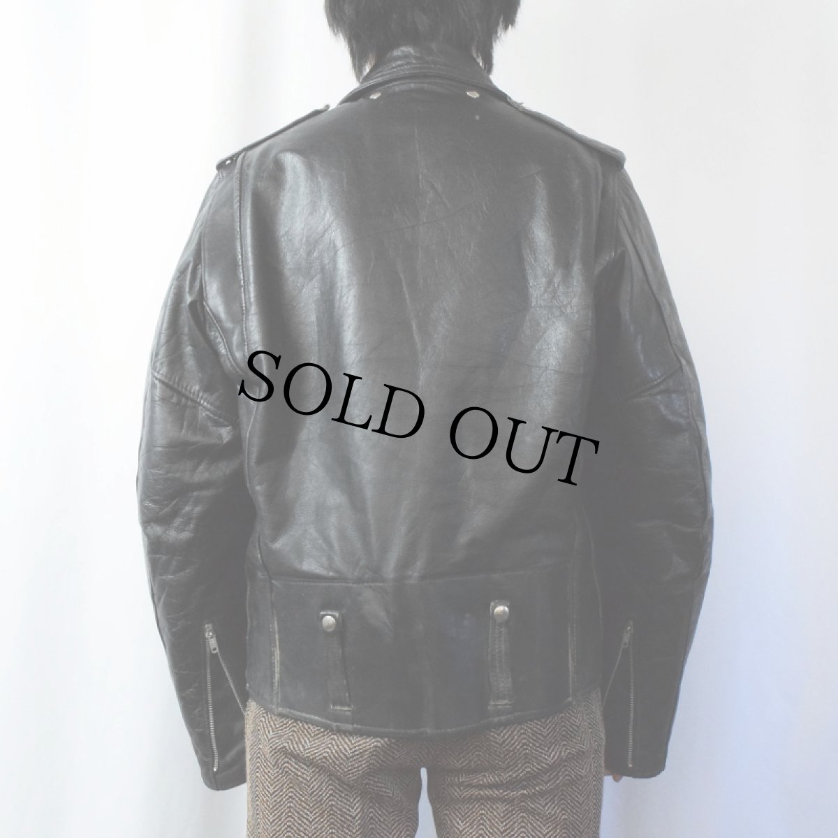画像3: 60〜70's AMF Harley-Davidson キルティングライナーダブルライダースジャケット BLACK SIZE44 (3)