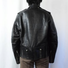 画像3: 60〜70's AMF Harley-Davidson キルティングライナーダブルライダースジャケット BLACK SIZE44 (3)