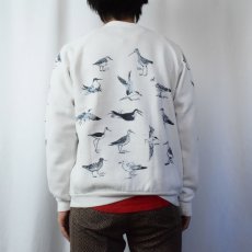 画像3: 80〜90's MICHIGAN RAG CO. USA製 "Birds" 鳥柄スウェット XL (3)