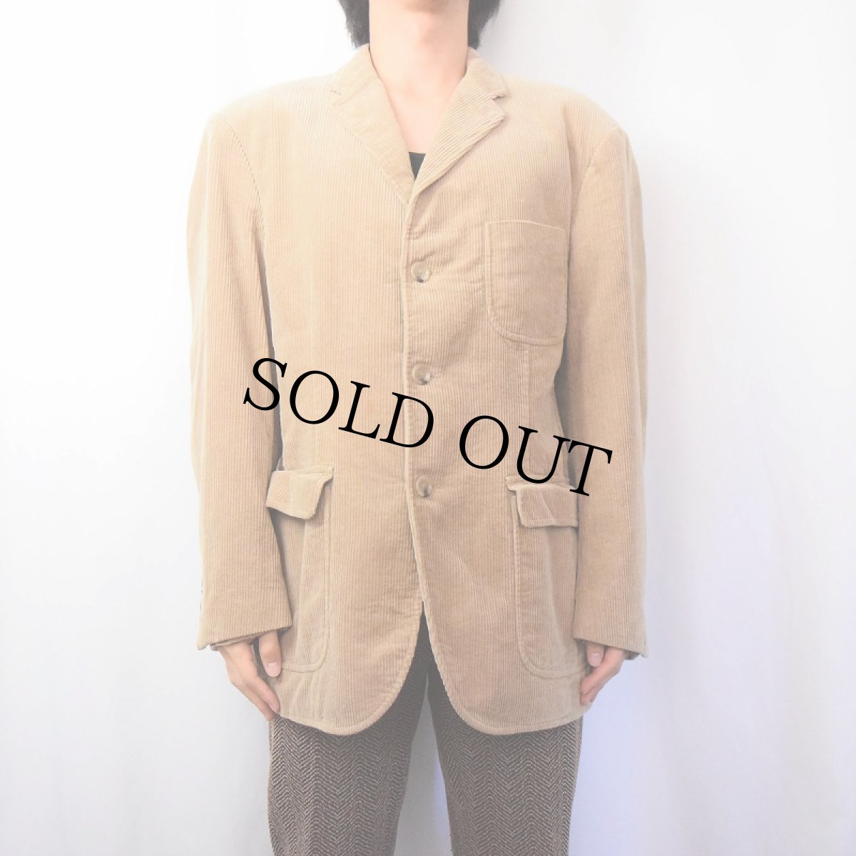 画像2: POLO Ralph Lauren 太畝 コーデュロイテーラードジャケット L (2)