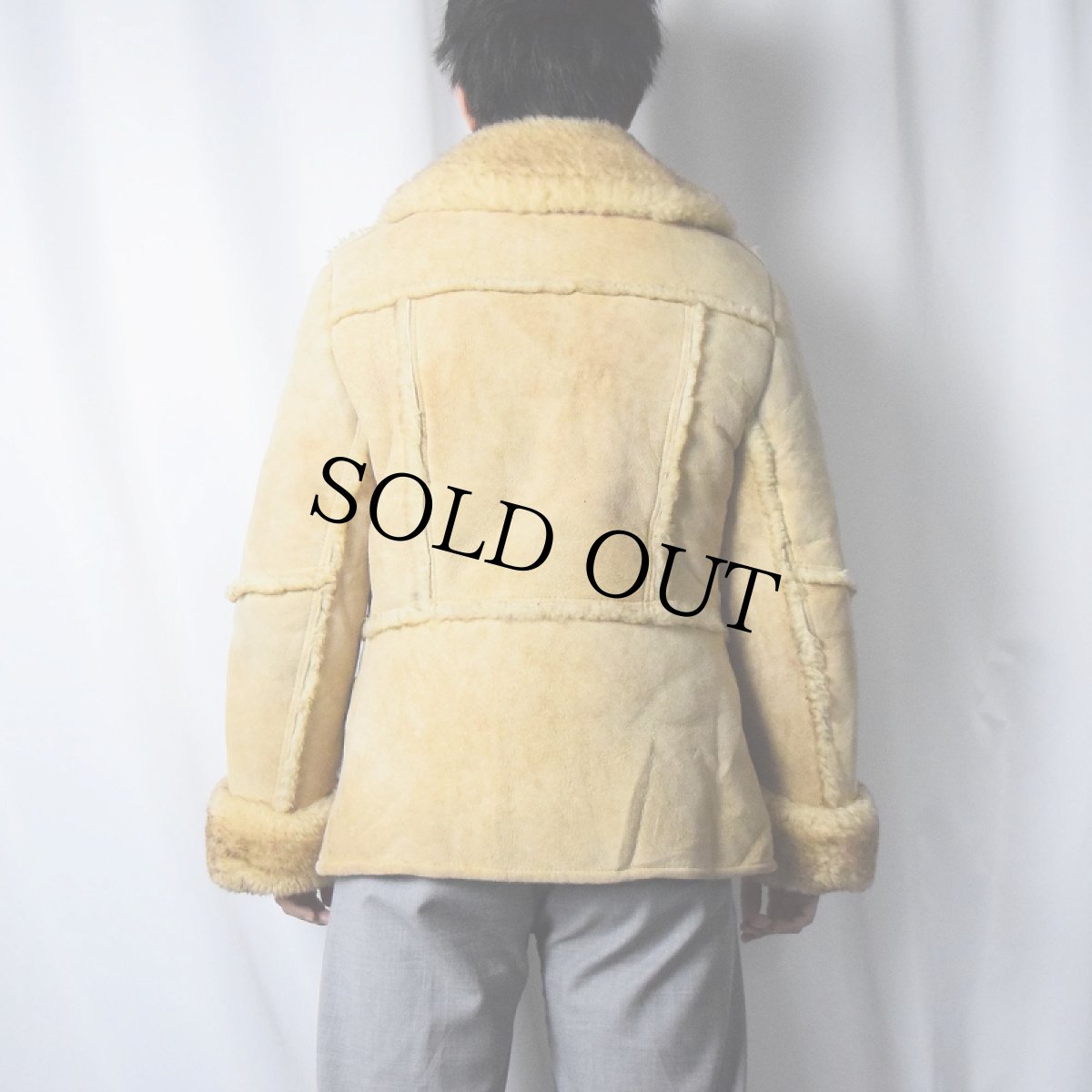 画像3: 80's BICK USA製 ムートンコート (3)