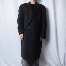 画像2: 80〜90's YVES SAINT LAUREN pour homme ウール×カシミア チェスターコート SIZE52 (2)