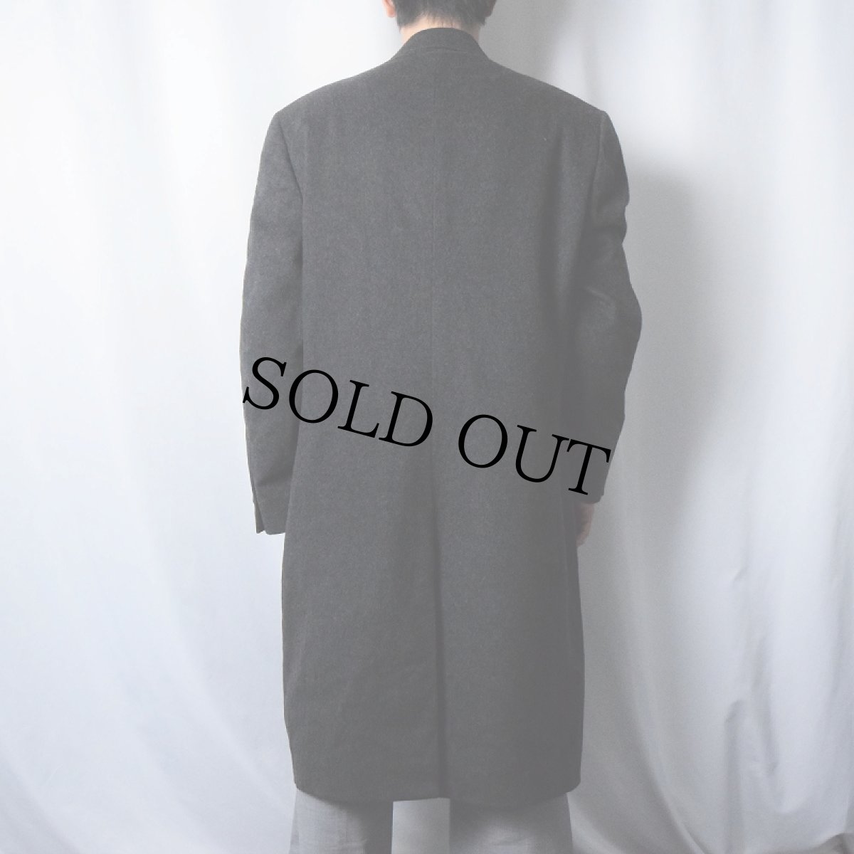 画像3: 80〜90's YVES SAINT LAUREN pour homme ウール×カシミア チェスターコート SIZE52 (3)