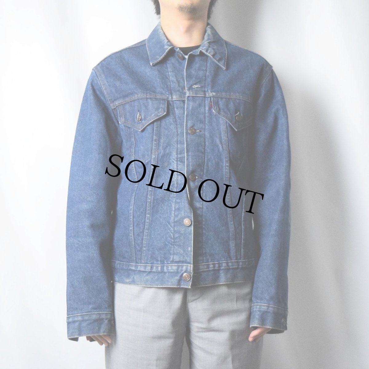 画像2: 70's Levi's 71205 ブラケットライナー デニムジャケット SIZE42L (2)