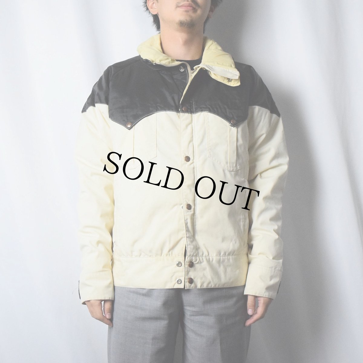 画像2: 80's Powderhorn Mountaineering ウエスタンダウンジャケット M (2)