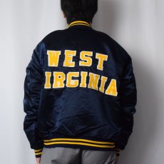 画像4: "WEST VIRGINIA" ワッペン付き ナイロンスタジャン NAVY (4)