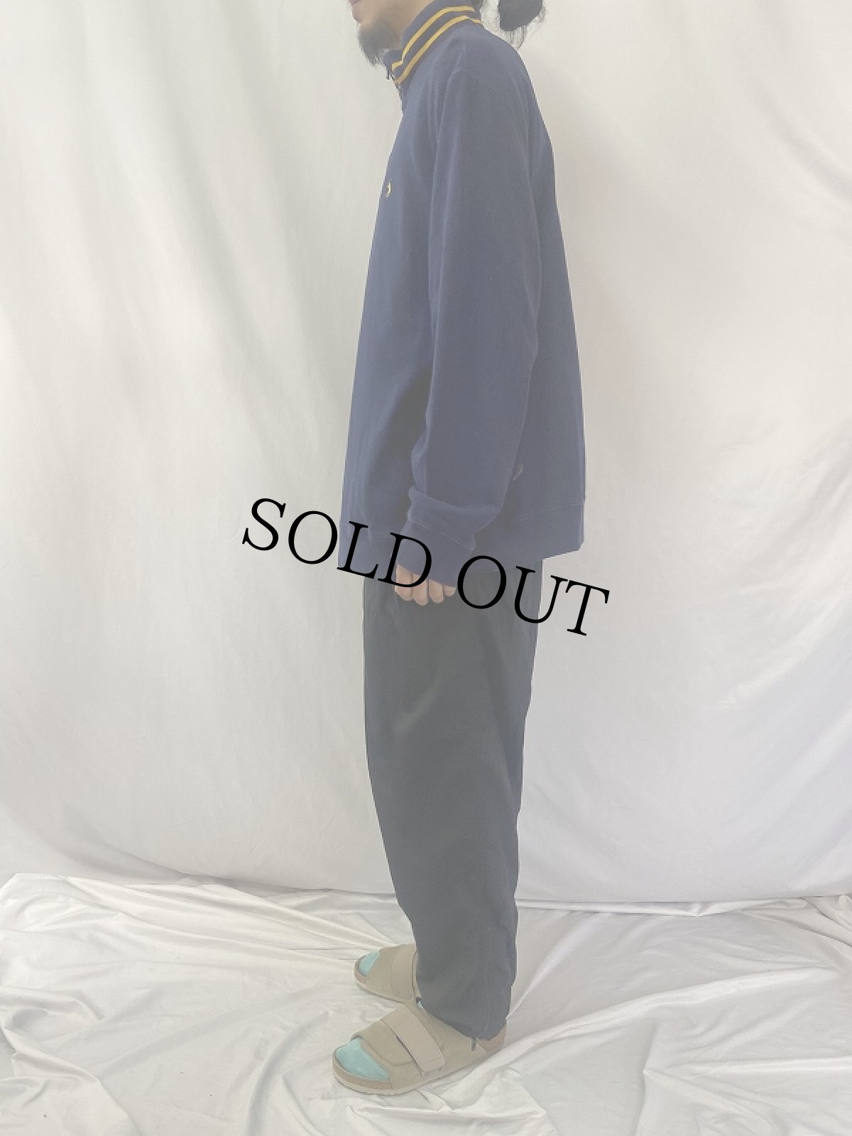 画像3: POLO Ralph Lauren ハーフジップ ハイネックスウェット NAVY XXL (3)