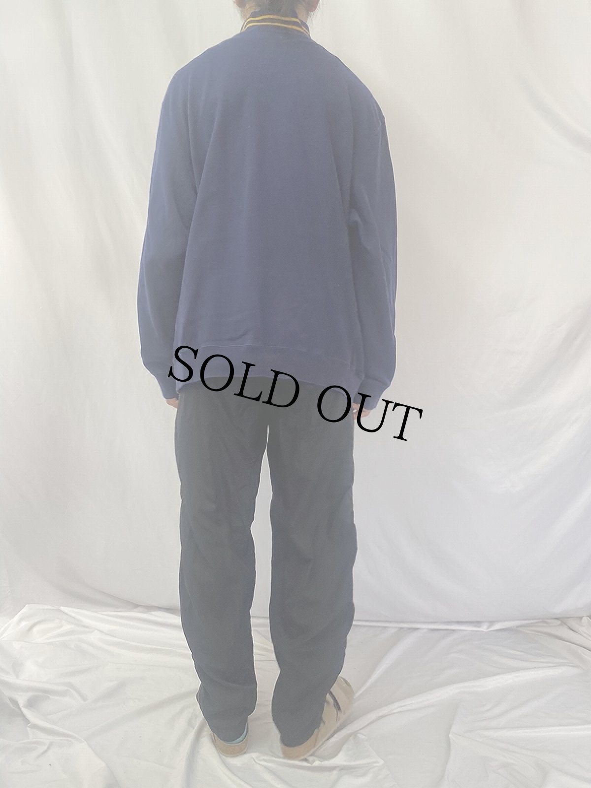 画像4: POLO Ralph Lauren ハーフジップ ハイネックスウェット NAVY XXL (4)