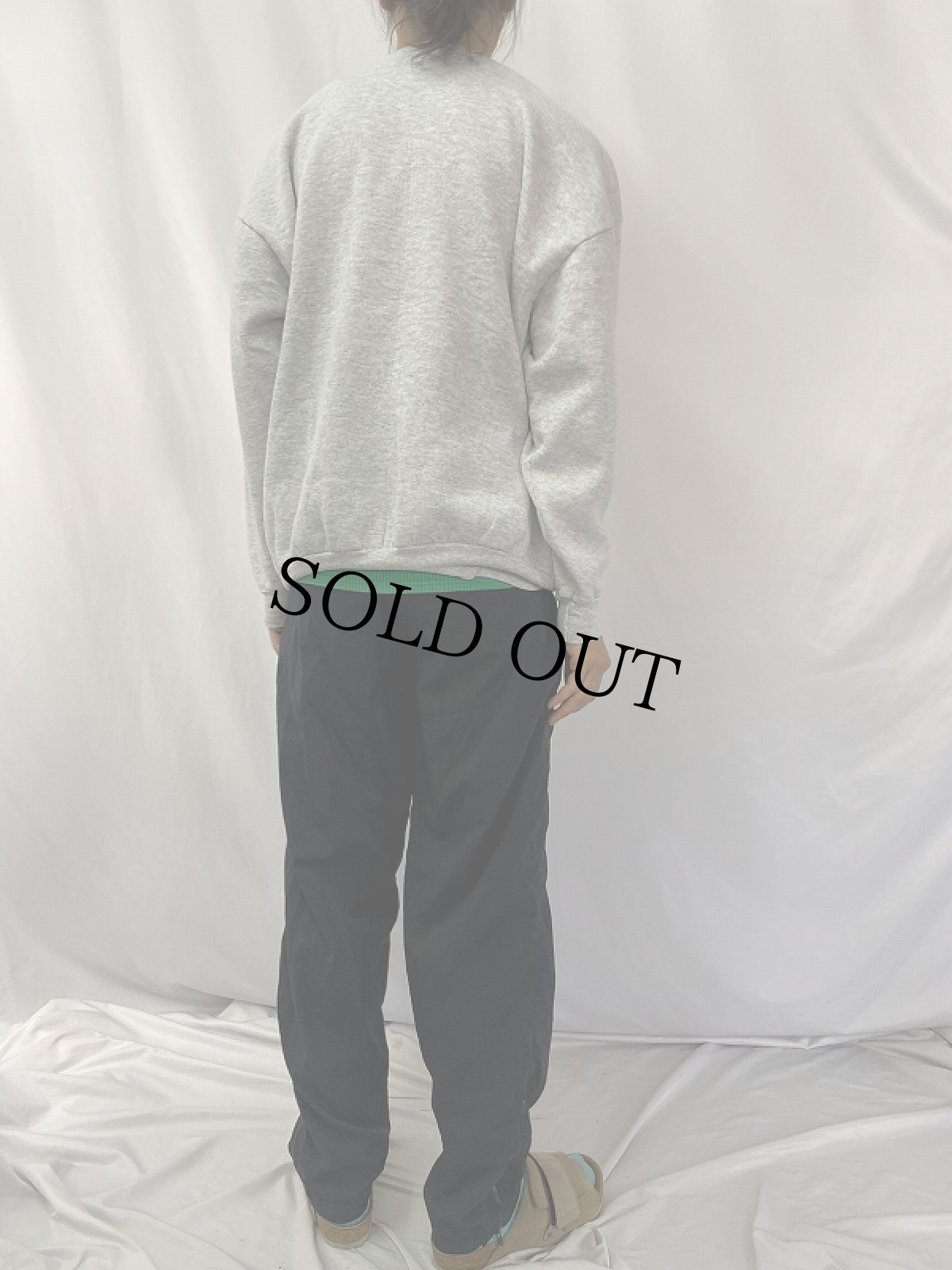 画像4: U.S.AIRFORCE USA製 ロゴプリントスウェット L (4)