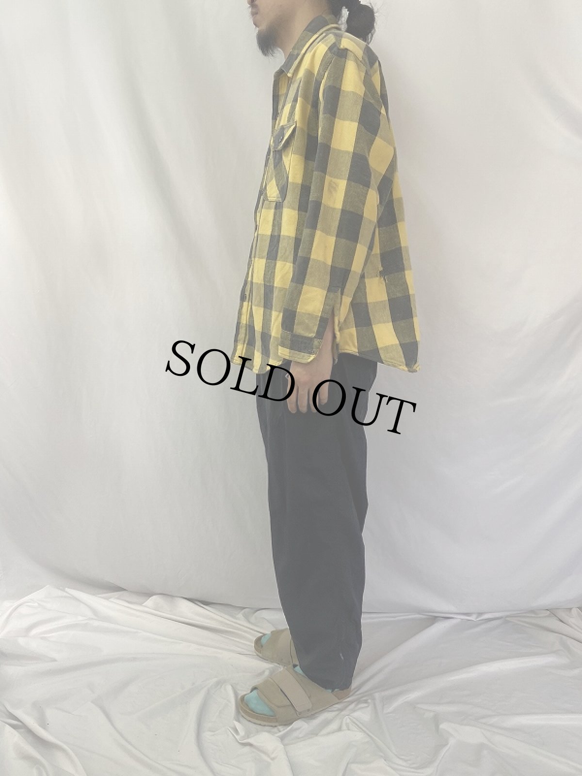 画像3: 80's ‎Prentiss USA製 チェック柄 ヘビーネルシャツ XL (3)