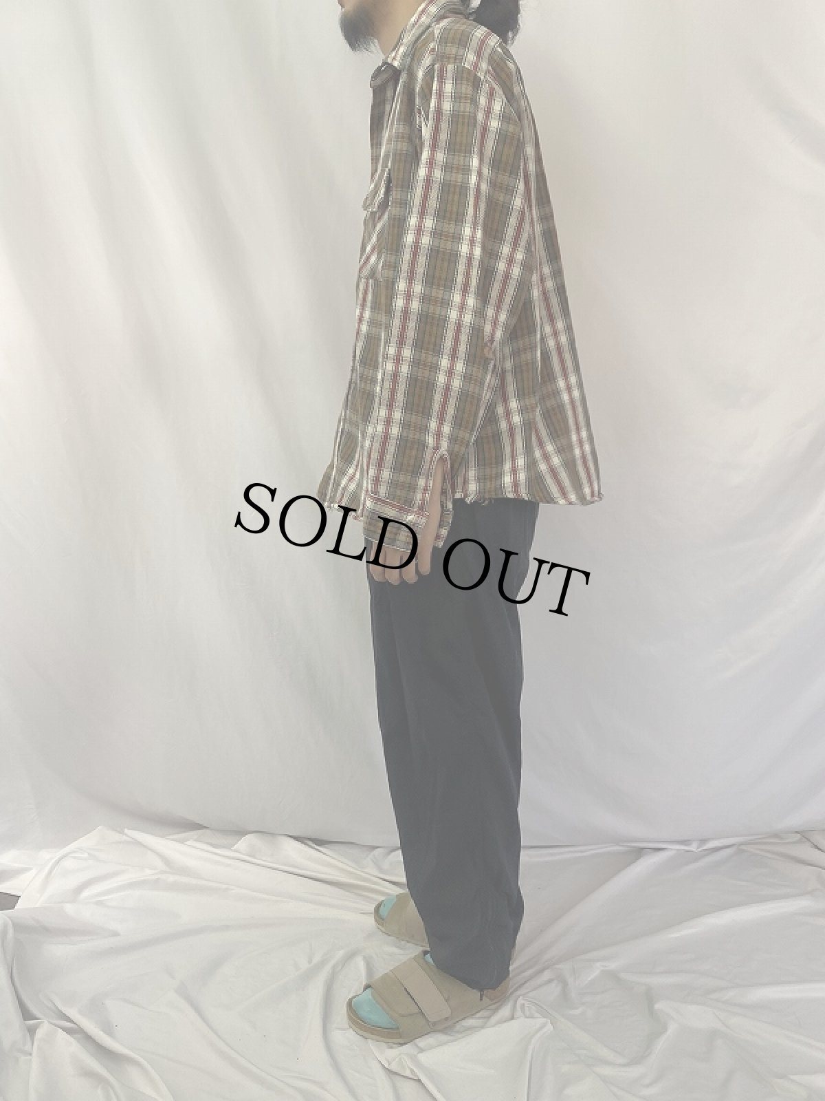 画像3: 80's FIVE BROTHER USA製 チェック柄 ヘビーネルシャツ XL (3)