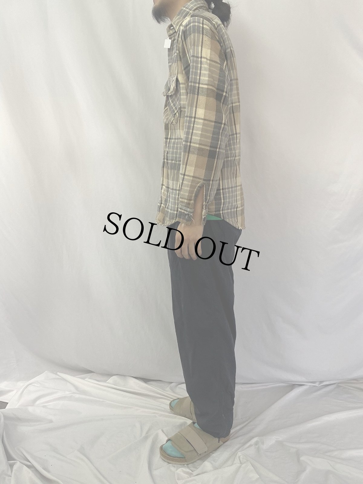 画像3: 80's FIVE BROTHER USA製 チェック柄 ヘビーネルシャツ M (3)