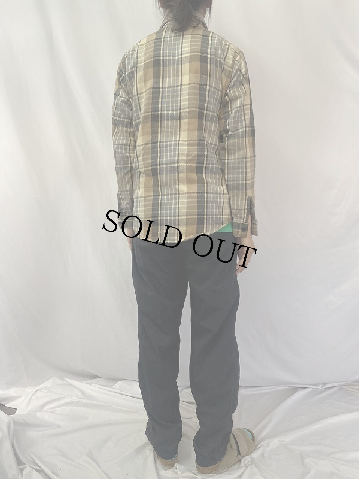 画像4: 80's FIVE BROTHER USA製 チェック柄 ヘビーネルシャツ M (4)