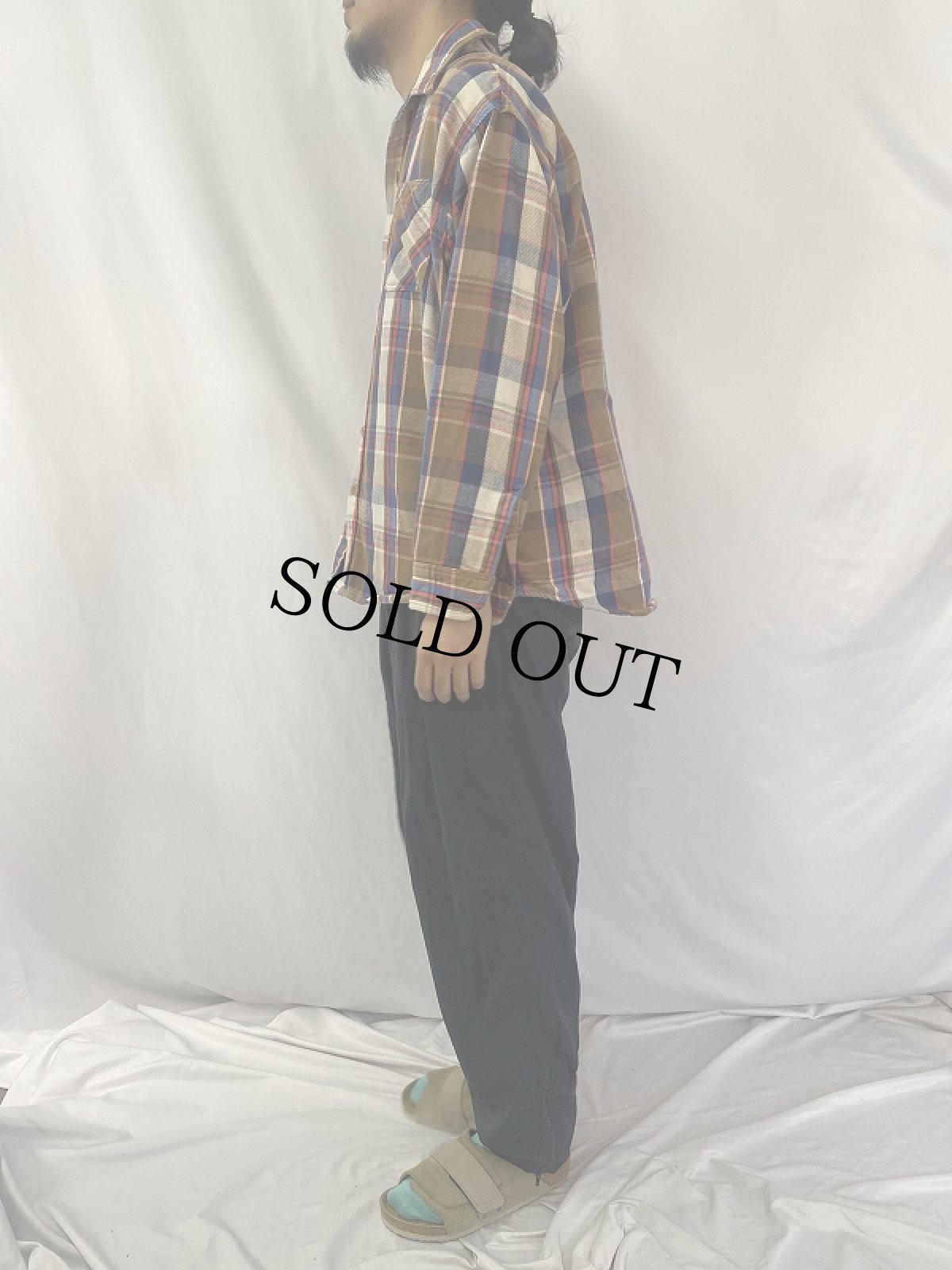 画像4: 80's BIG MAC JCPenney USA製 チェック柄 ヘビーネルシャツ XL (4)