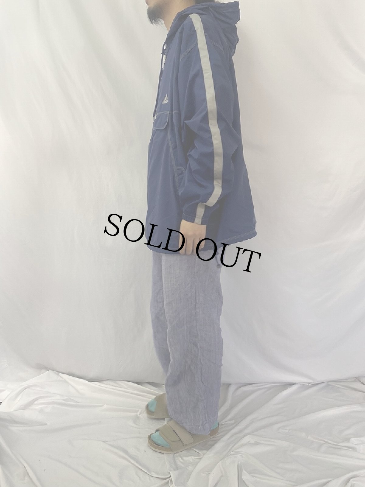 画像3: adidas ナイロンアノラックパーカー 2XL (3)