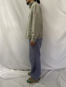 画像3: 90's〜 POLO Ralph Lauren ロゴパッチ付き ハーフジップスウェット XL (3)