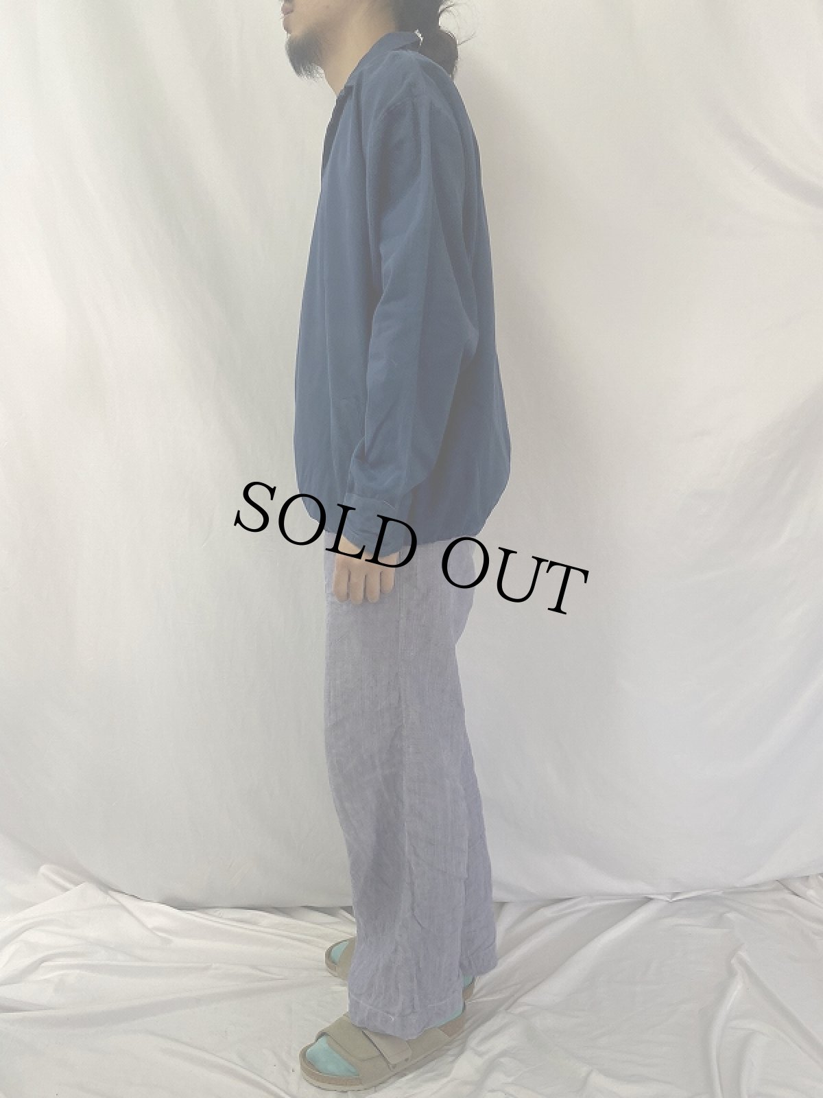 画像3: 90's UMBRO スキッパーシャツ NAVY XL (3)