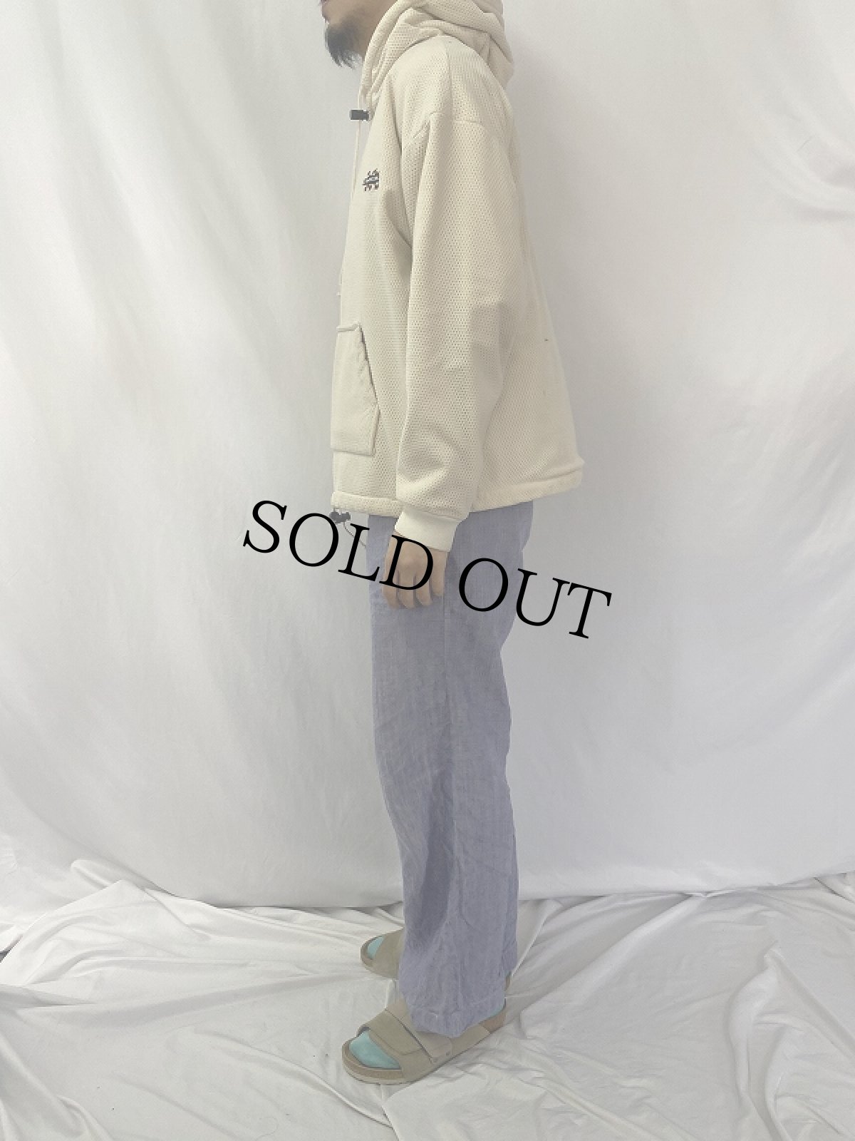 画像3: 90's O'NEILL 裏起毛 メッシュフーディー (3)