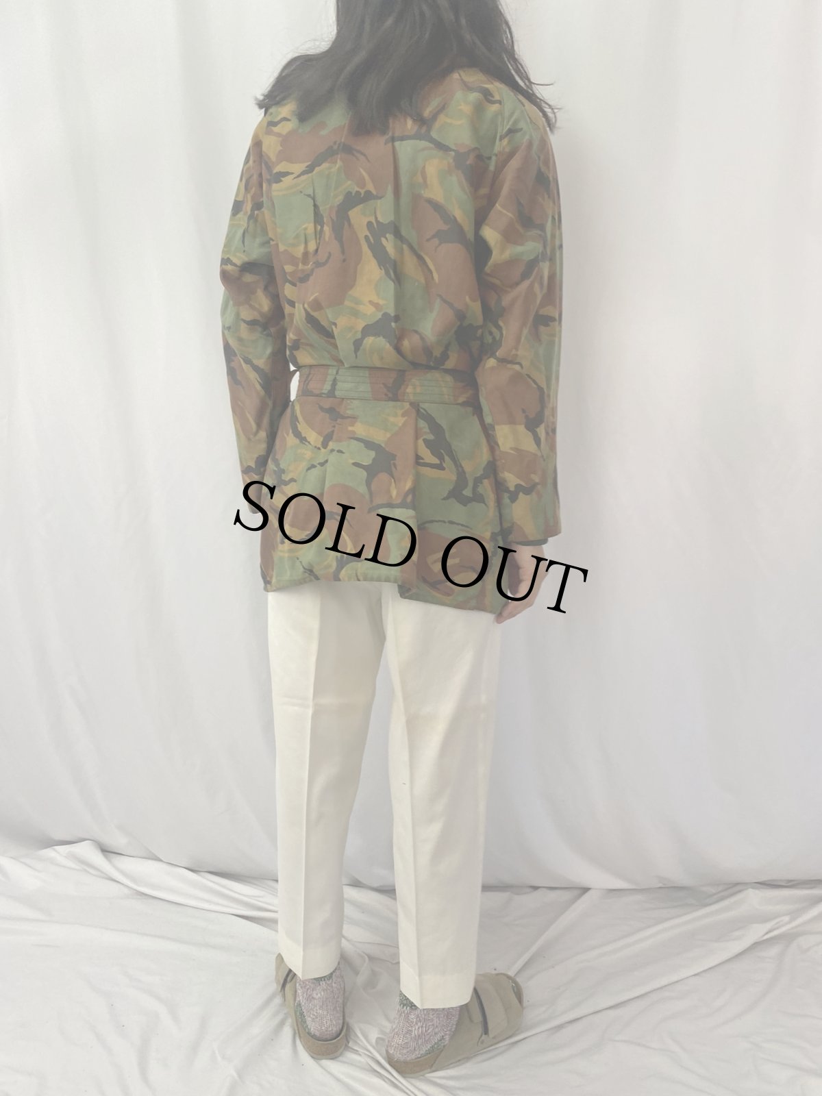 画像4: 80's  British Army ENGLAND製 "Baubour SOLWAY ZIPPER" DPMカモ柄 オイルドジャケット 1st (4)