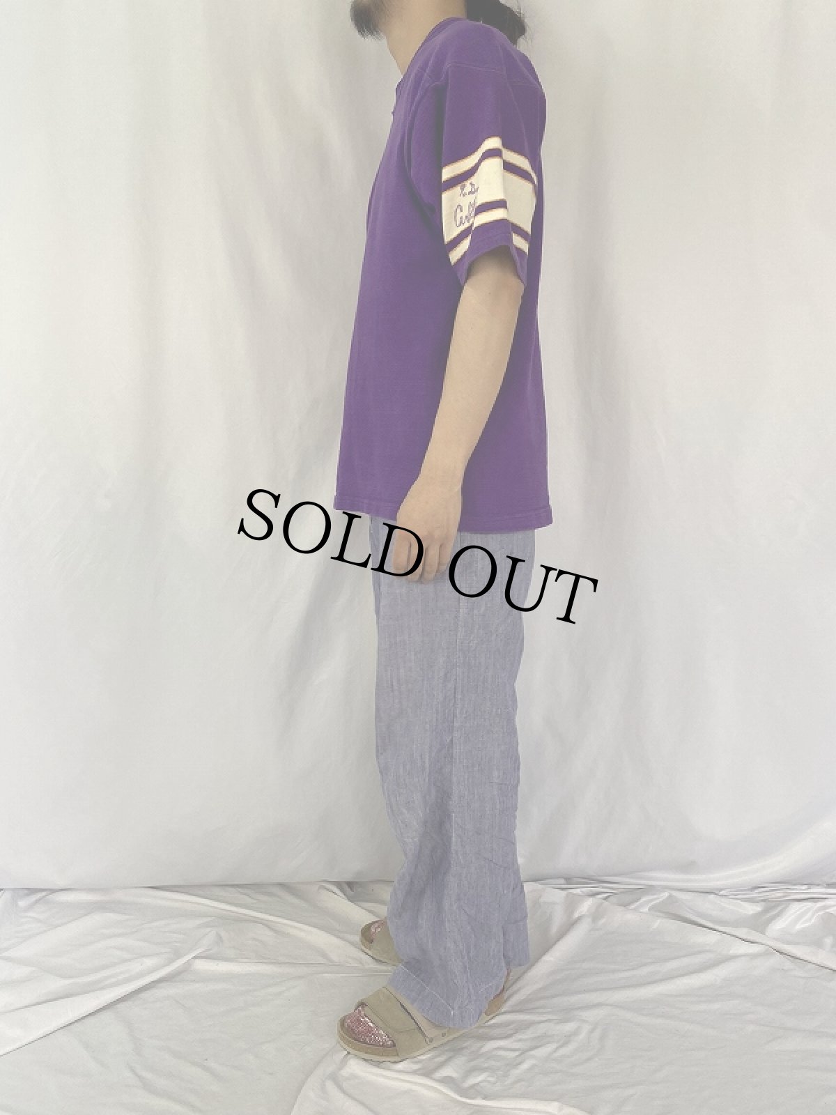 画像3: 90's ヘビーウェイト フットボールTシャツ (3)