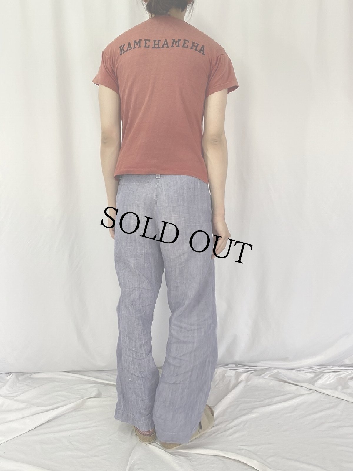 画像4: 50〜60's Champion 小文字ランタグ "KAMEHAMEHA" プリントTシャツ M (4)