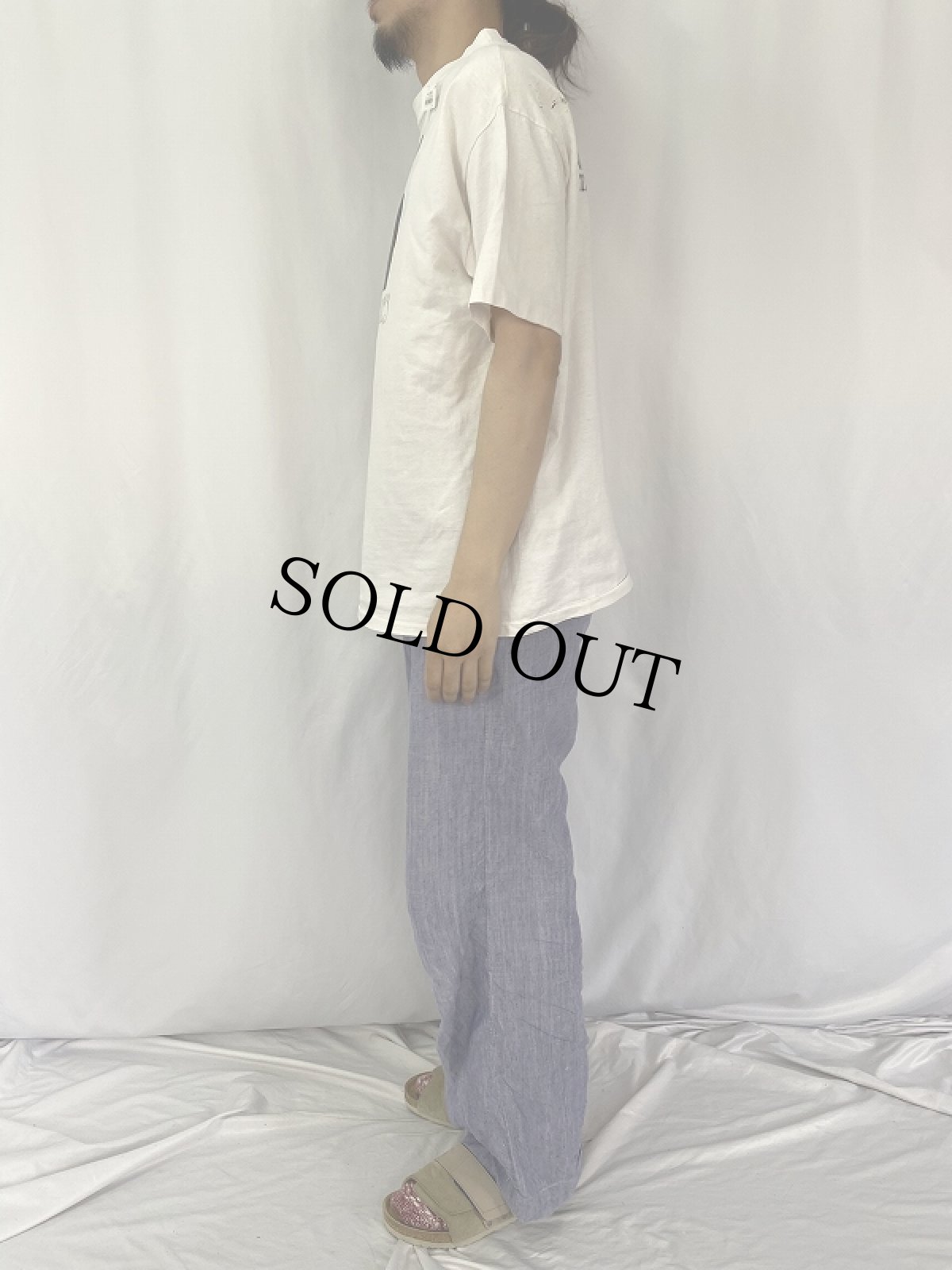 画像3: 90's Oat Willie's USA製 タバコショッププリントTシャツ XL (3)