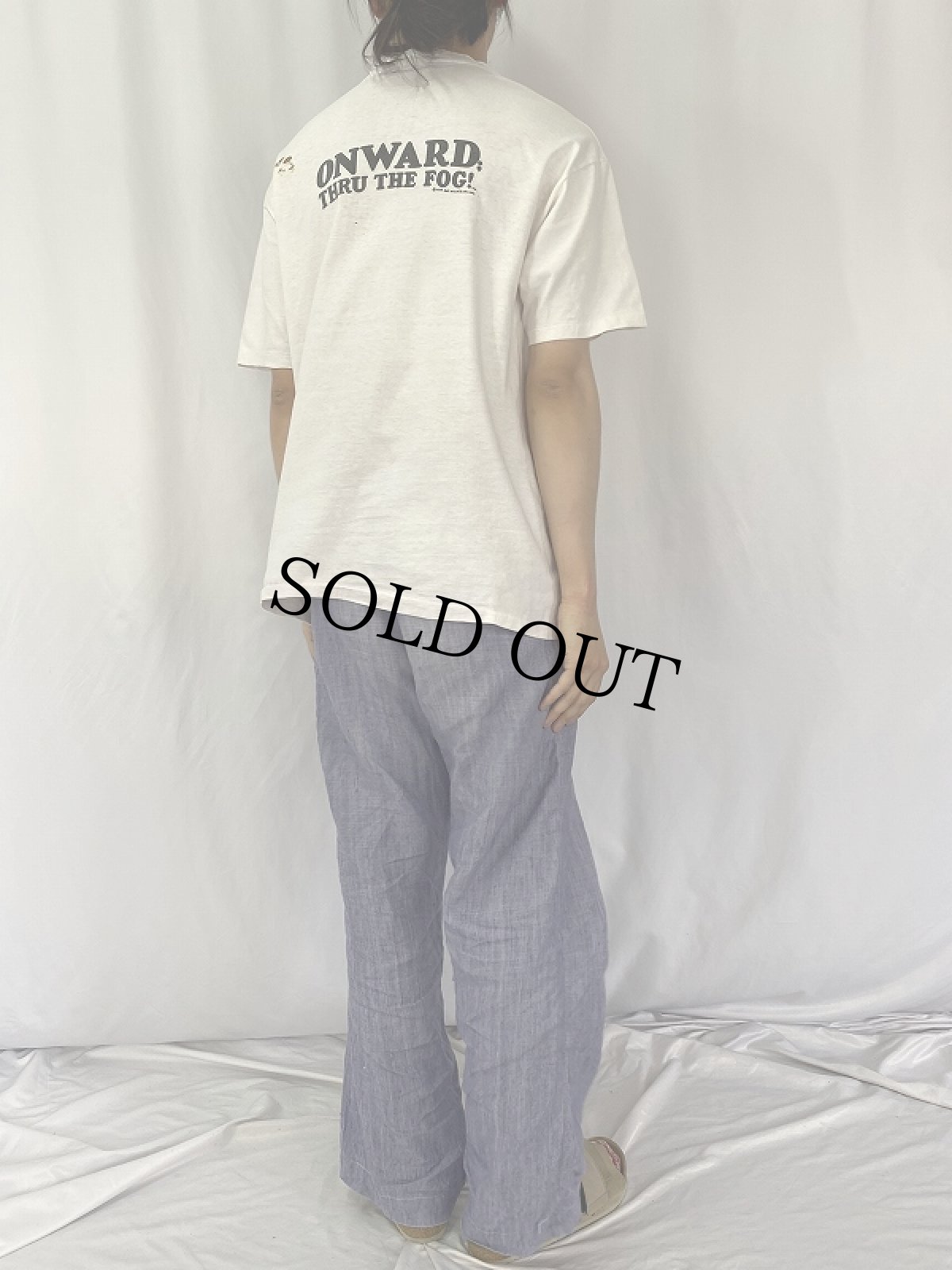 画像4: 90's Oat Willie's USA製 タバコショッププリントTシャツ XL (4)