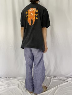 画像4: 90's GRETSCH USA製 楽器メーカープリントTシャツ BLACK XL (4)