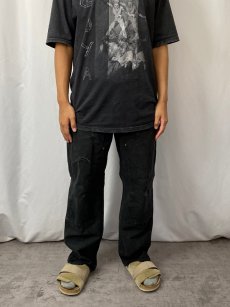 画像2: Carhartt ダブルニー ダックペインターパンツ BLACK W30 (2)