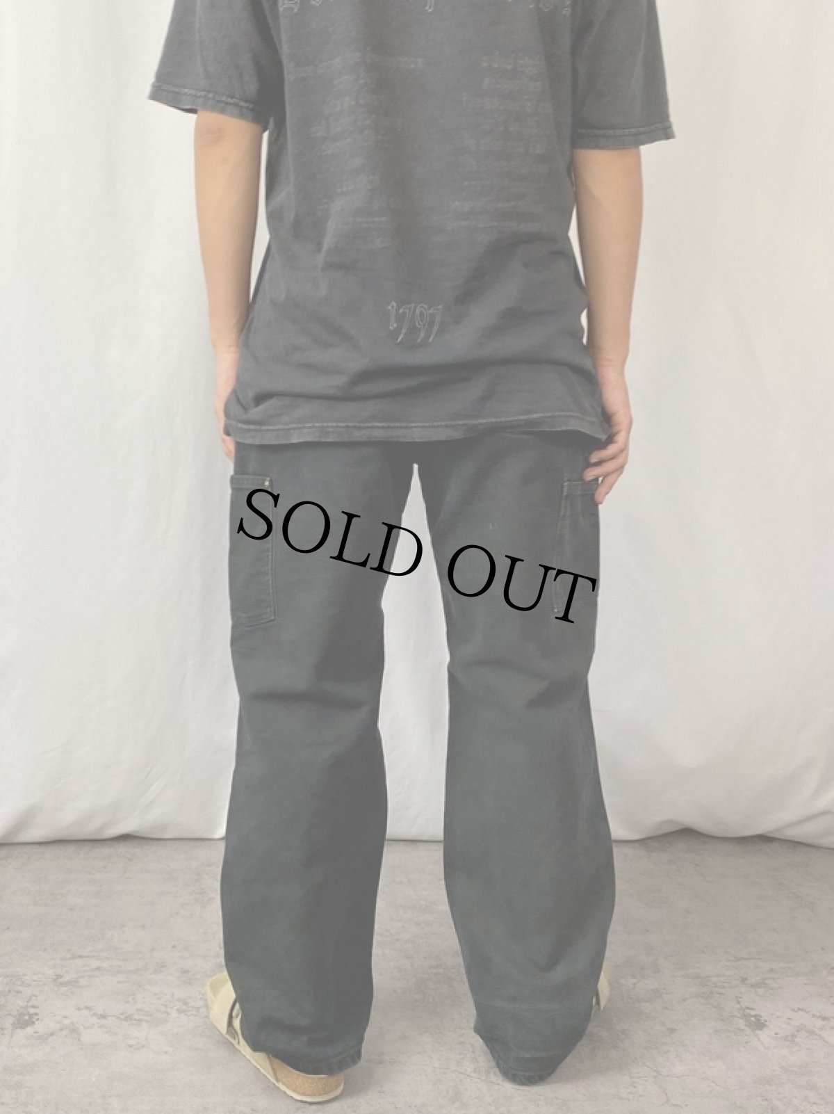 画像3: Carhartt ダブルニー ダックペインターパンツ BLACK W30 (3)